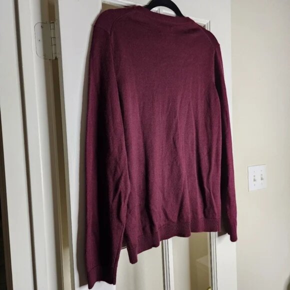 Apt. 9 Seriously Soft Men's Merino Wool Blend V Neck Comfy Cozy Sweater Medium - Picture 3 of 4